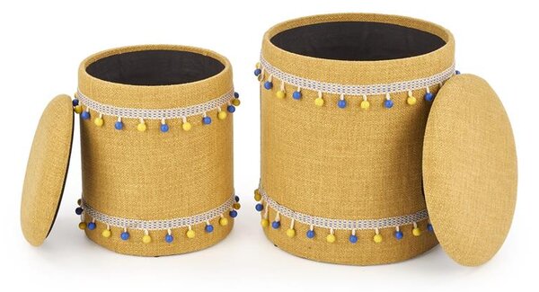 Set 2 buc. taburete Garanno (Galben). 1028174
