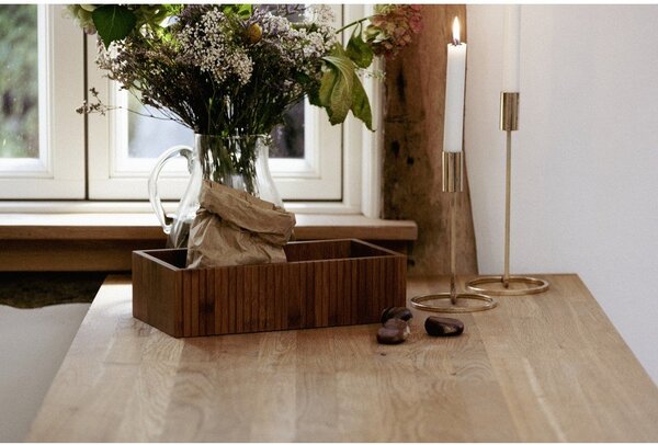 Cutie de depozitare în culoare naturală din bambus 30x15x8 cm Mera – Wenko