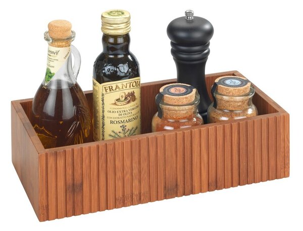 Cutie de depozitare în culoare naturală din bambus 30x15x8 cm Mera – Wenko