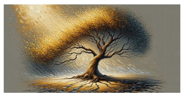 Tablou arborele vieții măreț în lumină