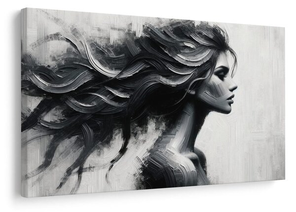 Tablou siluetă feminină misterioasă