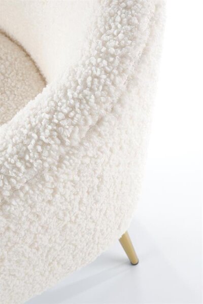 Fotoliu relax Goldie (Crem + Auriu). 1039475