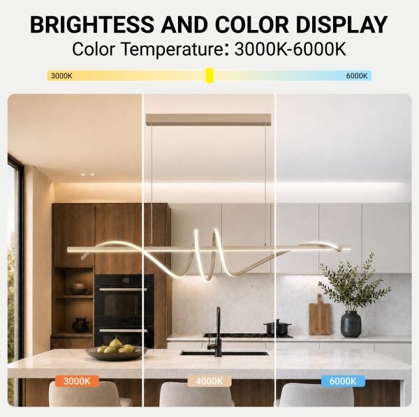 BRILAGI - lustru LED dimabil pe cablu SIGNATURE LED/50W/230V 120 cm bej + telecomandă