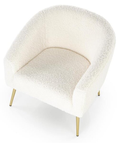 Fotoliu relax Goldie (Crem + Auriu). 1039475