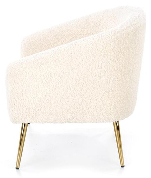 Fotoliu relax Goldie (Crem + Auriu). 1039475