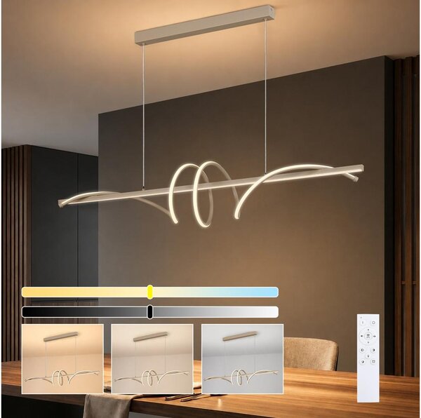 BRILAGI - lustru LED dimabil pe cablu SIGNATURE LED/50W/230V 120 cm bej + telecomandă