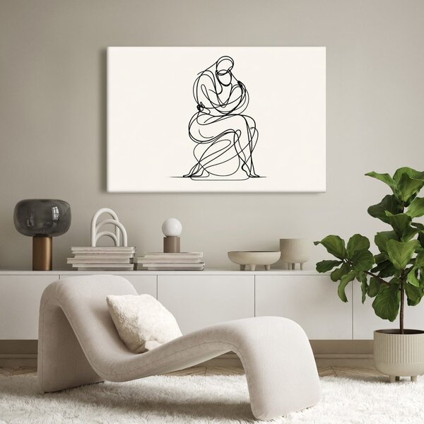Tablou desen minimalist al unei figuri