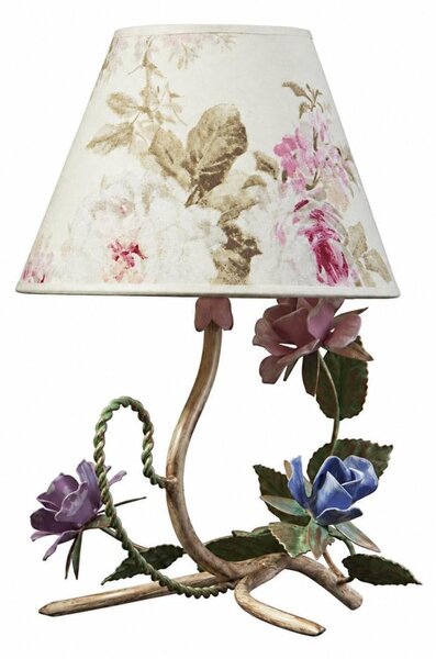 BRILAGI - Lampă de masă ROMANCE 1xE14/40W/230V multicoloră/bej/patină