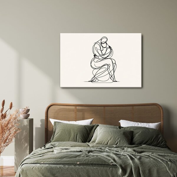 Tablou desen minimalist al unei figuri