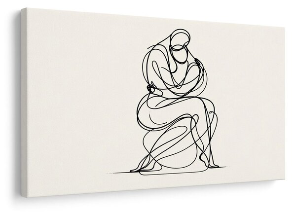 Tablou desen minimalist al unei figuri