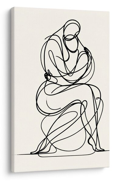 Tablou linii abstracte în repaus