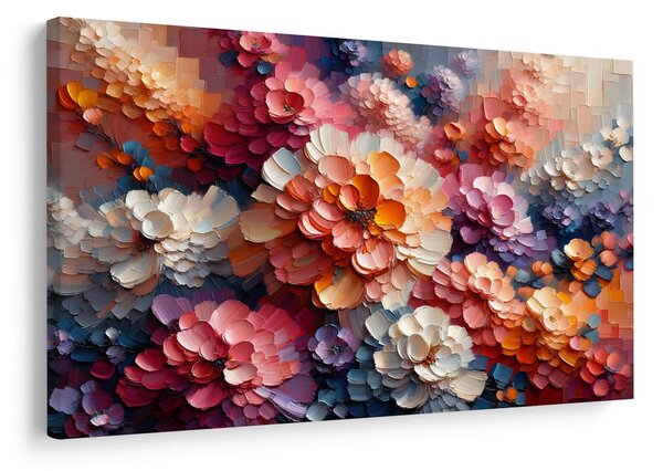 Tablou armonie florală multicoloră