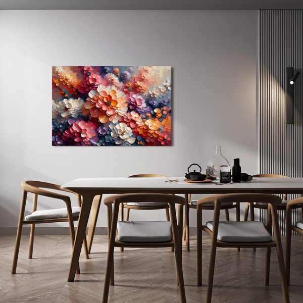 Tablou armonie florală multicoloră
