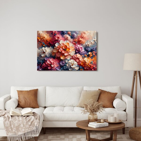 Tablou armonie florală multicoloră