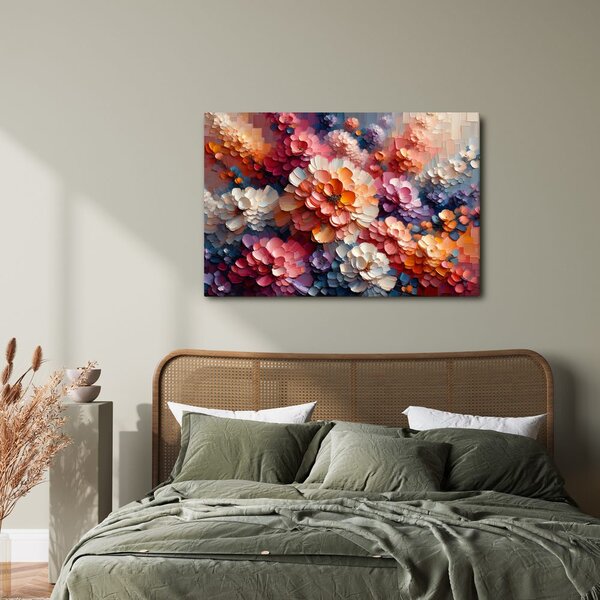Tablou armonie florală multicoloră