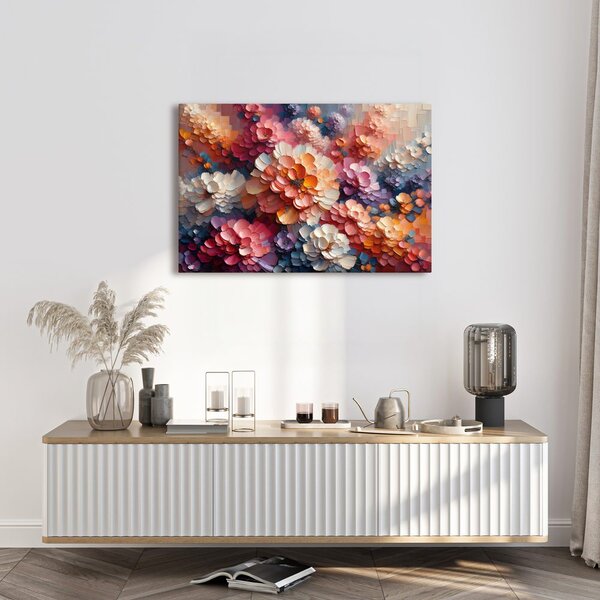 Tablou armonie florală multicoloră