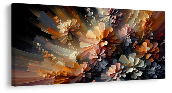Tablou explozii florale abstracte