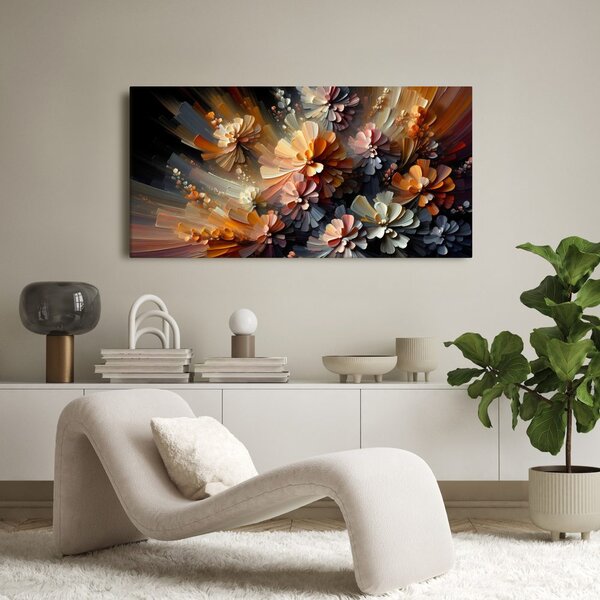 Tablou explozii florale abstracte