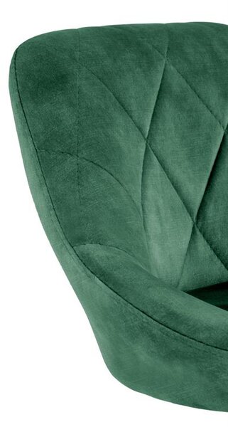 Scaun tip bar Henrietta (verde închis + negru). 1039558