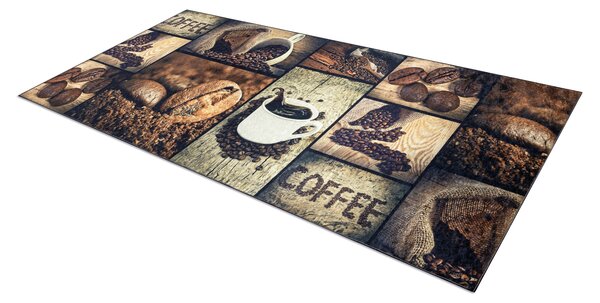 ANDRE 50090 covor lavabil Cafea bucatarie, anti-alunecare - maro