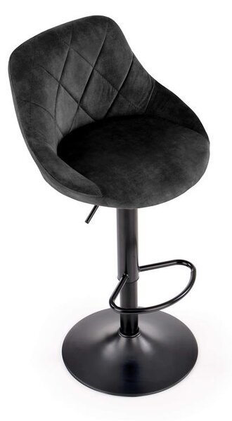 Scaun tip bar Henrietta (negru). 1039559