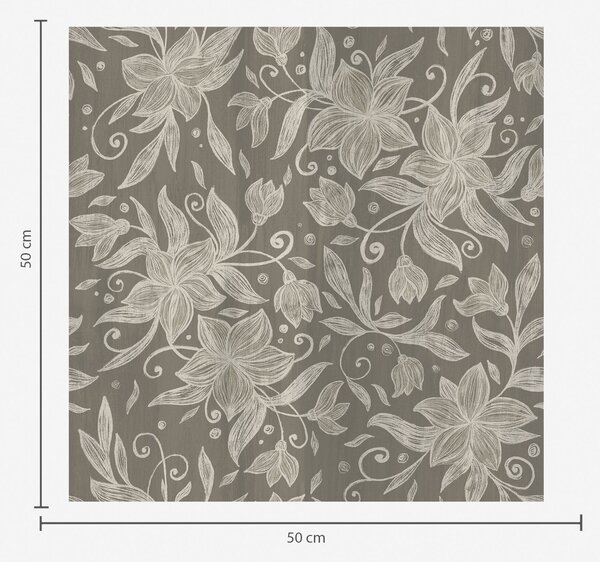 Tapet Flori liniare ușoare, volute decorative, Tapet flori, a00630v1 : Uwalls.ro