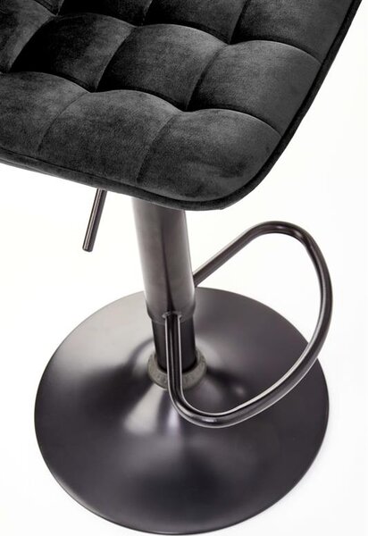 Scaun tip bar Hertha (negru). 1039569