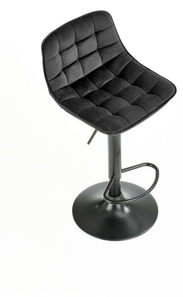 Scaun tip bar Hertha (negru). 1039569