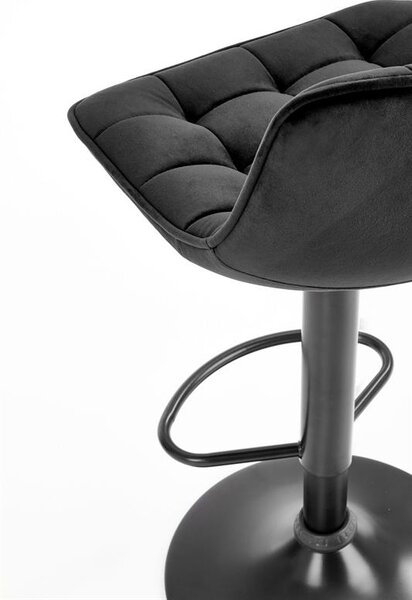 Scaun tip bar Hertha (negru). 1039569
