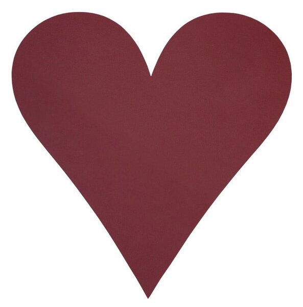 Suport pentru farfurii din piele ecologică 30x30 cm Heart Nupo – LIND DNA