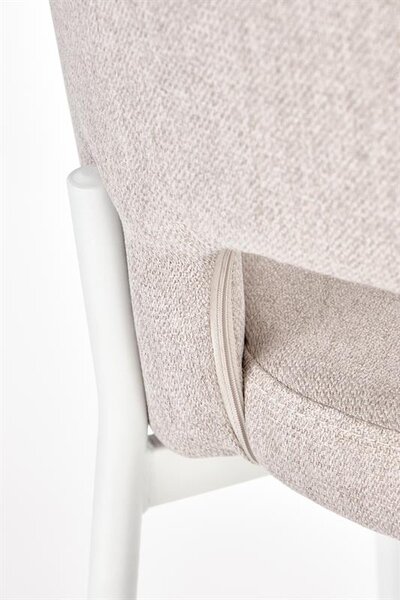 Scaun de sufragerie Kristopher (bej + alb). 1039665