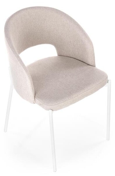 Scaun de sufragerie Kristopher (bej + alb). 1039665