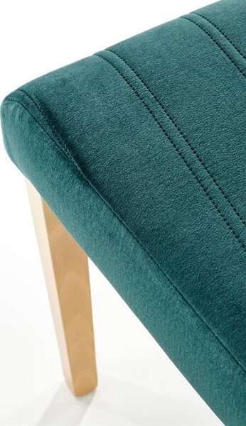 Scaun de sufragerie Delph (smaragd + stejar miere). 1039705
