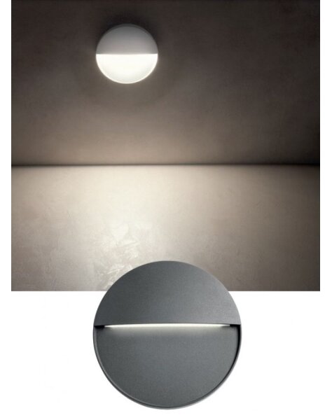 Aplică LED de exterior LANDER LED/3W/230V IP54 antracit Redo 90473