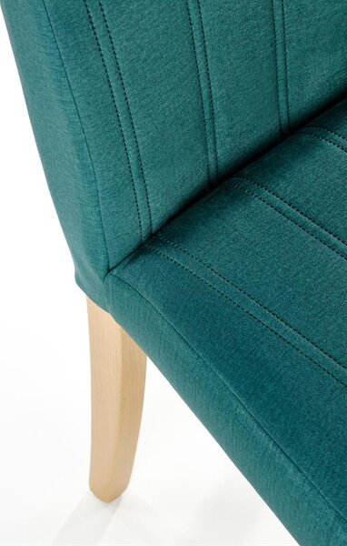 Scaun de sufragerie Delph (smaragd + stejar miere). 1039705