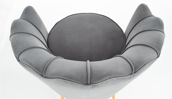 Fotoliu relax Altha (gri + Auriu). 1039465