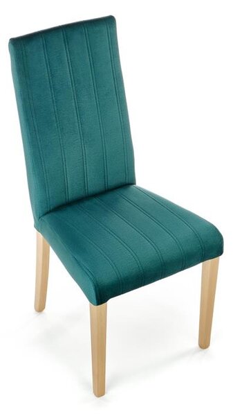Scaun de sufragerie Delph (smaragd + stejar miere). 1039705