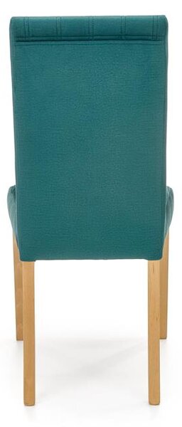 Scaun de sufragerie Delph (smaragd + stejar miere). 1039705