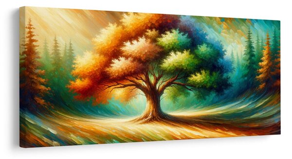 Tablou copacul vieții colorat în natură