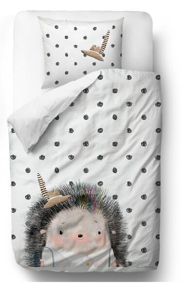 Lenjerie de pat din bumbac pentru copii Butter Kings Hedgehog Boy, 100 x 130 cm