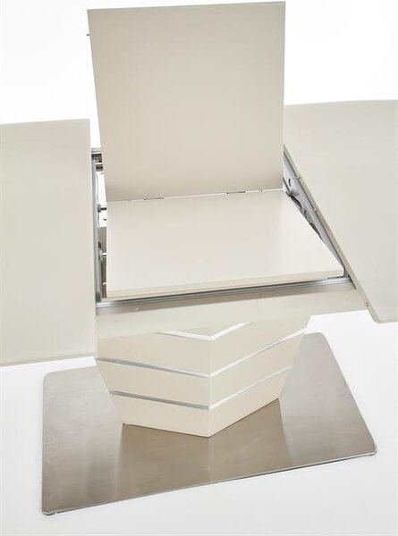 Masă de sufragerie extensibilă 140-180 cm Suena (alb + argintiu) (pentru 6 8 persoane). 1048600