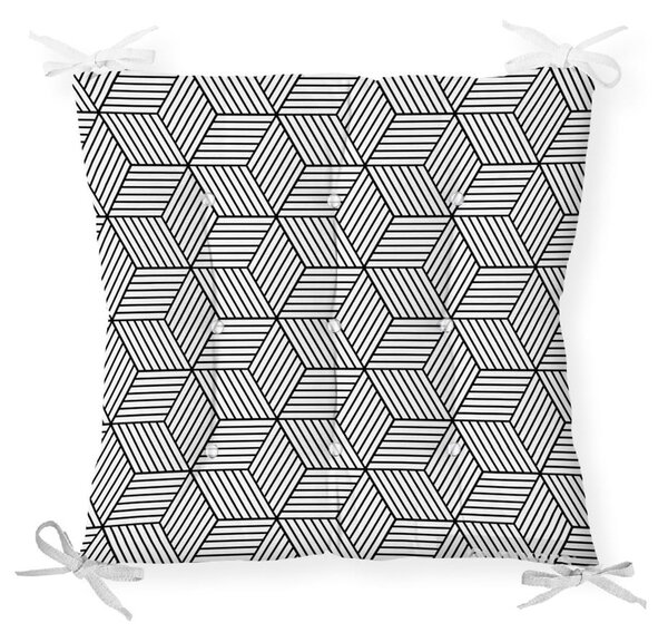 Pernă pentru scaun cu amestec de bumbac Minimalist Cushion Covers CrisCros, 40 x 40 cm