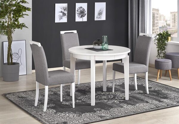 Masă de sufragerie extensibilă 100-200 cm Saras (alb) (pentru 6 8 persoane). 1048725