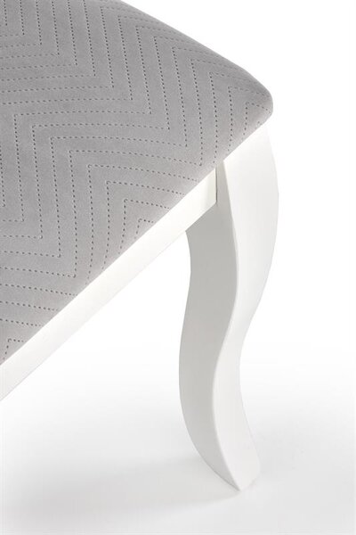 Scaun de sufragerie Velly (Alb + Gri). 1048927