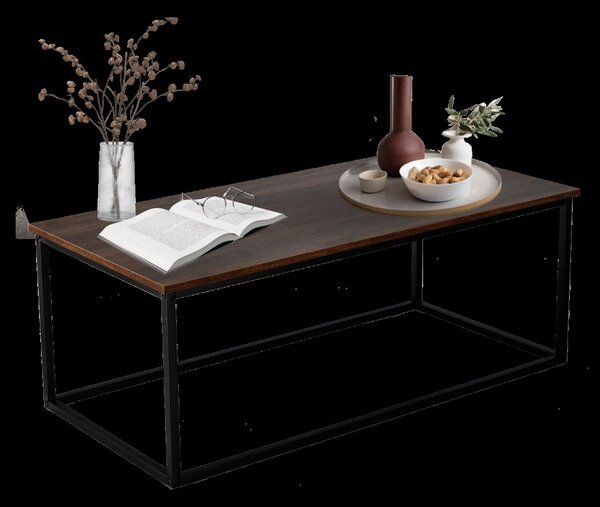 Măsuță de cafea modernă din MDF și metal 100 x 55 cm