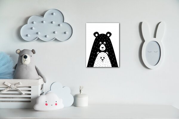 Impresi Obraz Bear black - 30 x 40 cm