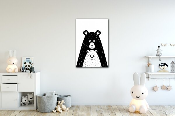 Impresi Obraz Bear black - 20 x 30 cm