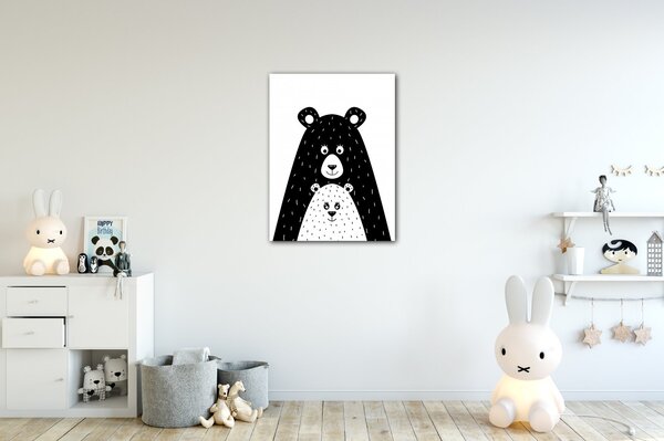 Impresi Obraz Bear black - 30 x 40 cm
