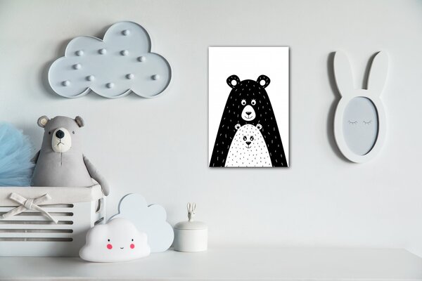 Impresi Obraz Bear black - 20 x 30 cm