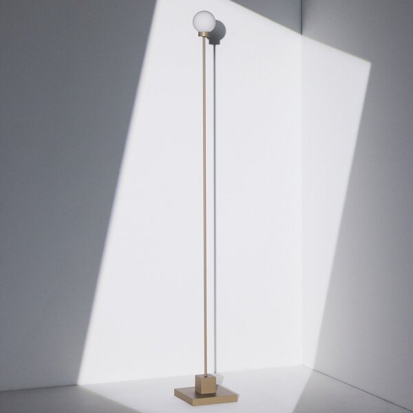 Northern Lampadar LED cu baterie Snowball, gri-bej, 2.700 K, reglabil, Bej, Camera de zi / sufragerie, Metal, Design